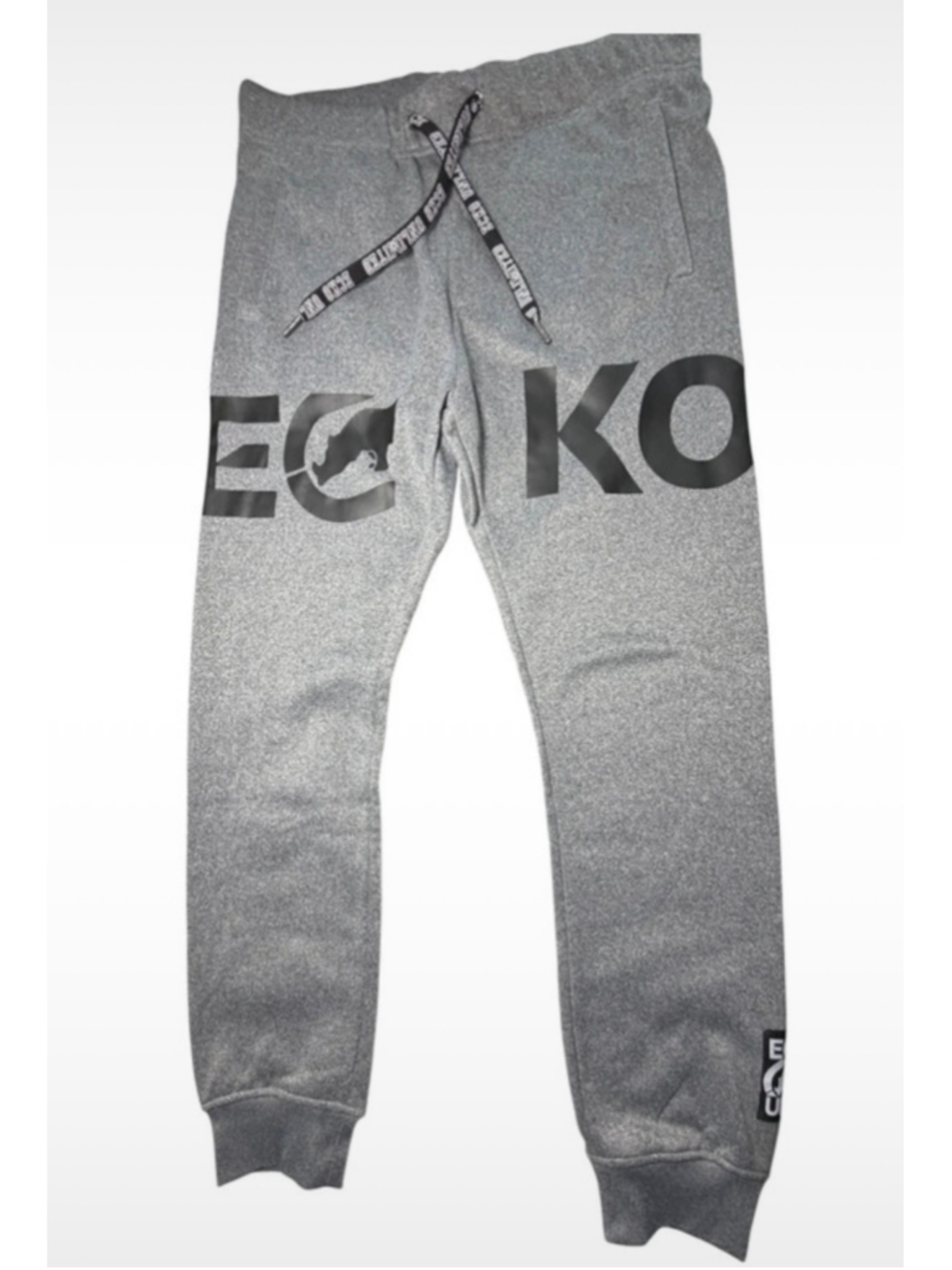 Men's Ecko Unltd. Jogger Sweatpants Size L Grey Black - Picture 2 of 5